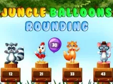 Jungleballonnen cirkelen rond